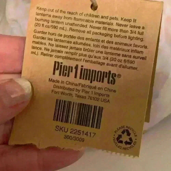 NWT Pier 1 Coastal Shell Oil Lamp‎ Excellent Condition from a Smoke Free Home - Picture 10 of 13